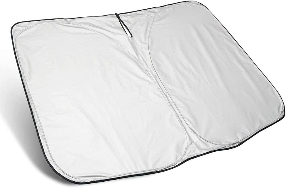 Sammenleggbar solskjerm for bil med logo