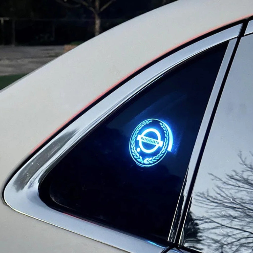 Rechargeable LED Car Logo – Neon Light Effect