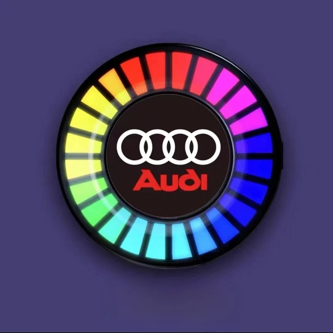 Muzikaal ritme LED-autolampje met logo (met aromaverstuiver)